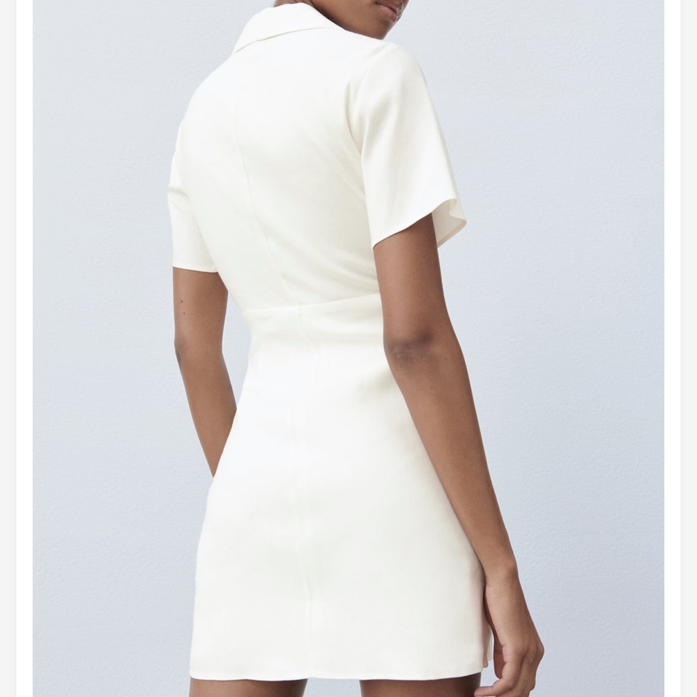 SHORT DRESS WITH METAL RING DETAIL - Picture 5 of 11